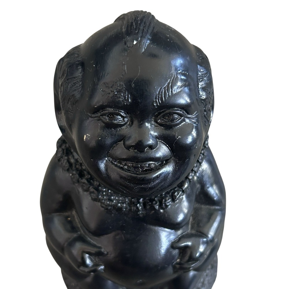 Coco Joes Hawaii Tiki Laki Menehune Black Hawaiian Figure Figurine‎ Vintage - Picture 5 of 8